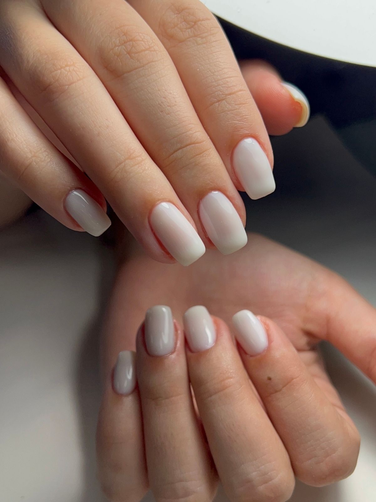 Natural gel manicure